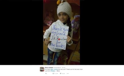 Rowling envía libros de Harry Potter a una niña siria