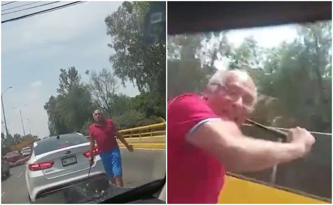 El ataque provoca que la hija del agraviado llore y grite del susto. Foto: Tomada de video