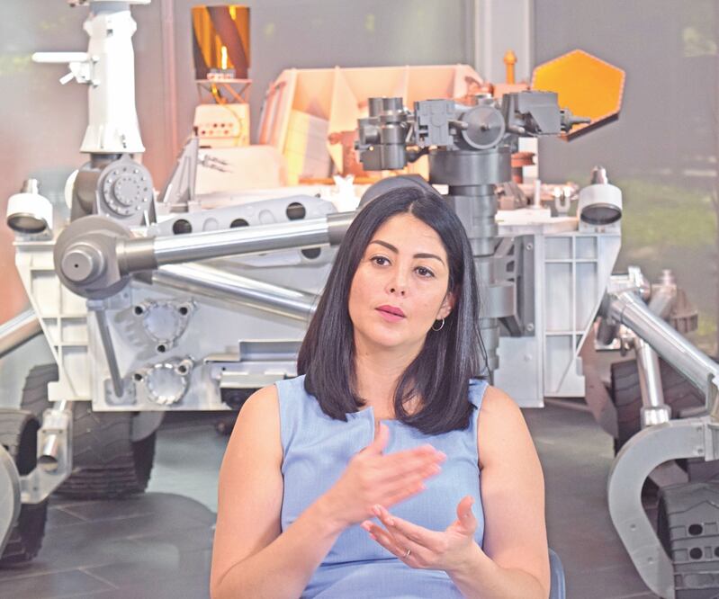 Diana Trujillo, Ingeniera aeroespacial, quien lideró el desarrollo del brazo robótico del Per severance. Foto: ANTONIO ROSAS-LANDA