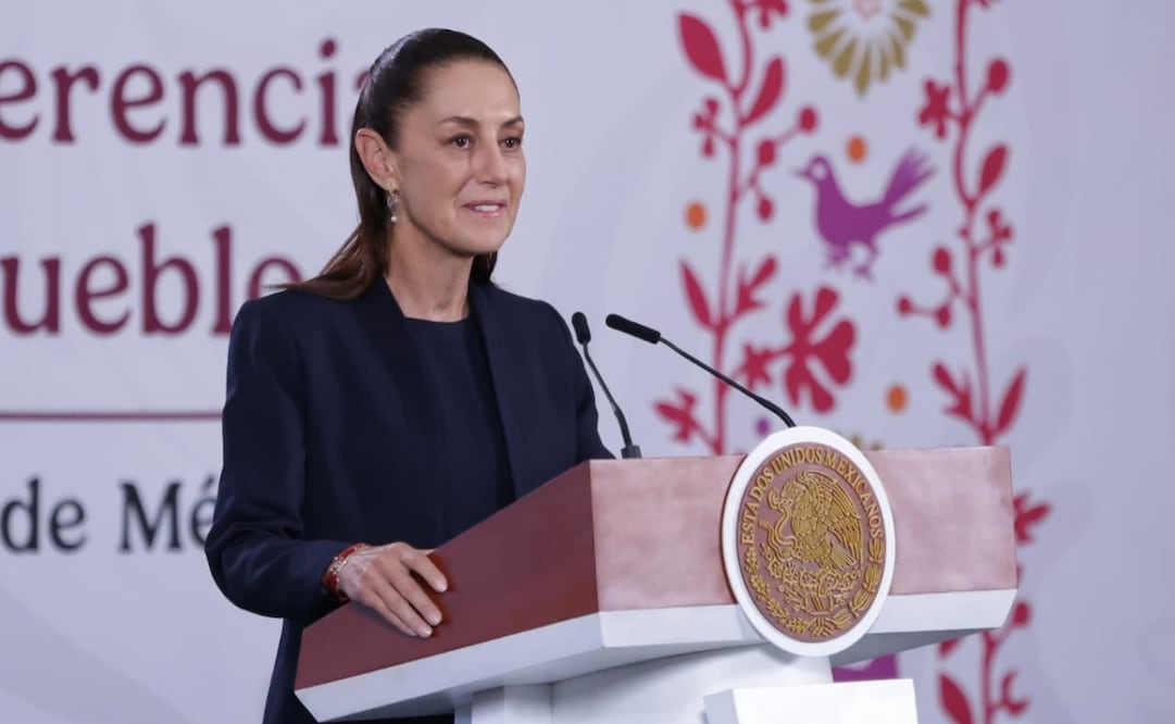 Claudia Sheinbaum Pardo en su conferencia de prensa en Palacio Nacional el 20 de abril de 2026. Foto: Fernanda Rojas / EL UNIVERSAL