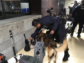 San Lázaro amanece con vallas, arcos detectores y binomios caninos