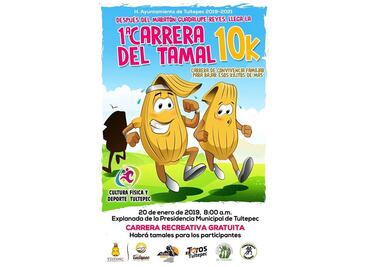 Lanzan "Carrera del Tamal" para bajar de peso en Tultepec