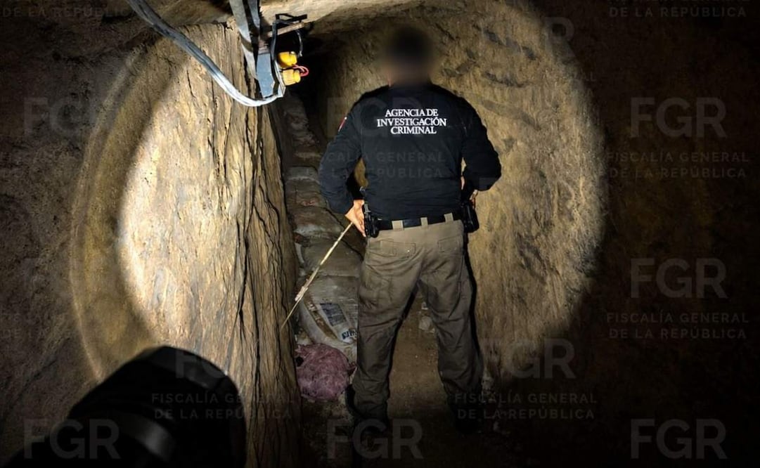 Aseguran túnel con equipo de extracción en Nuevo León (11/05/2026). Foto: Especial
