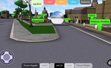 App te lleva a los Foros Imperiales de Roma