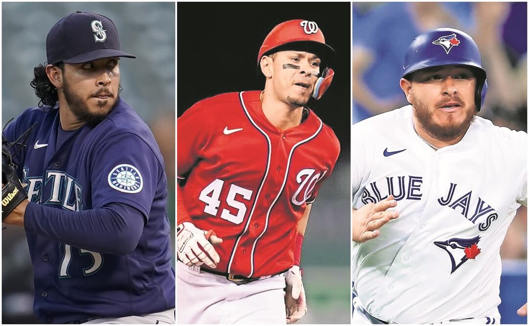 De der a izq: Andrés Muñoz, Joey Meneses y Alejandro Kirk. Fotos: Srchivo / EL UNIVERSAL