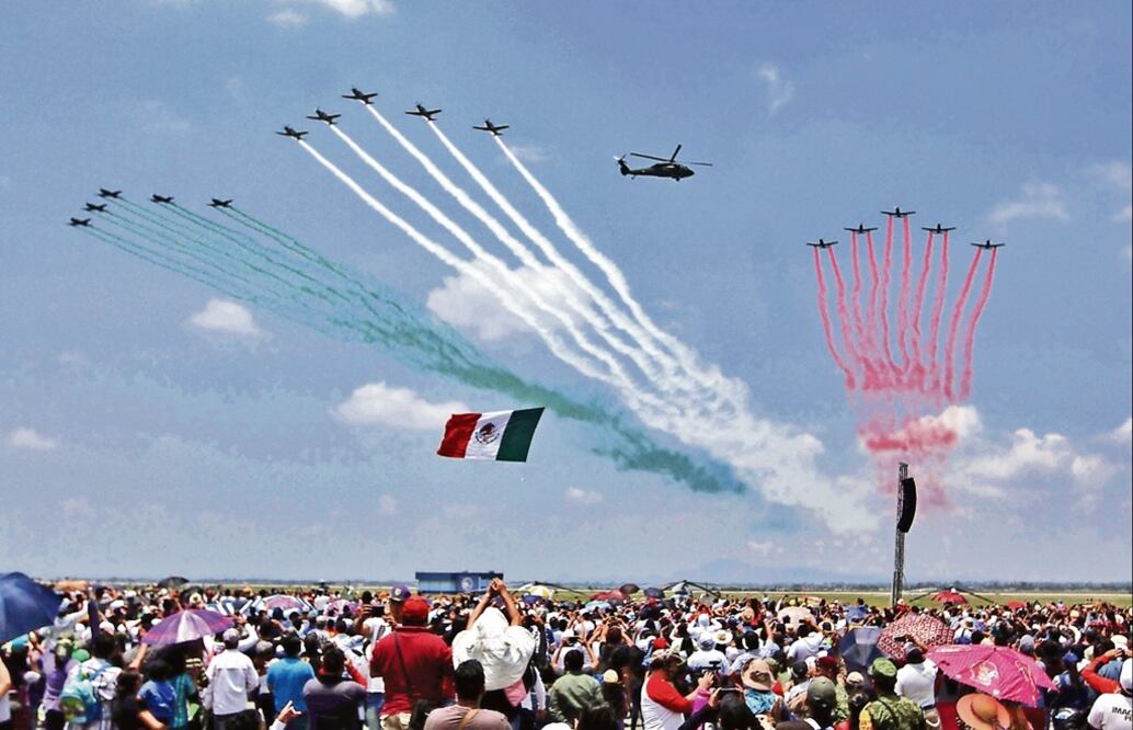 Espectáculo Aéreo en la Base Aérea Militar Número 1 de Santa Lucía, en 2016. Foto: Archivo/EL UNIVERSAL