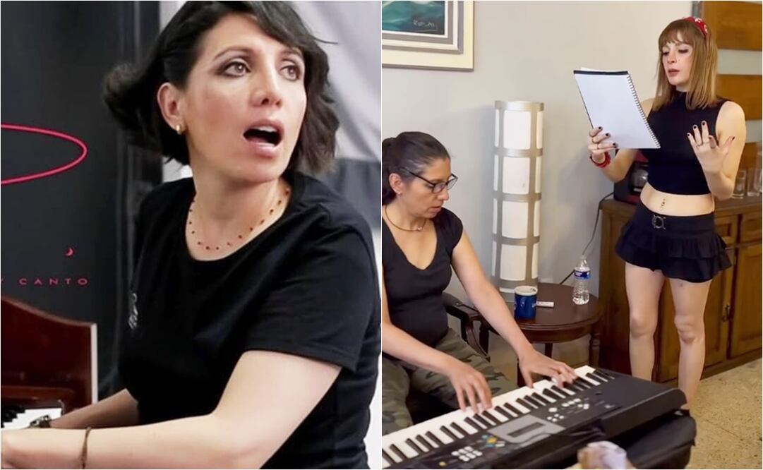 Alba Delhumenau, maestra de canto de Imelda Garza.
Fotos: Facebook e Instagram