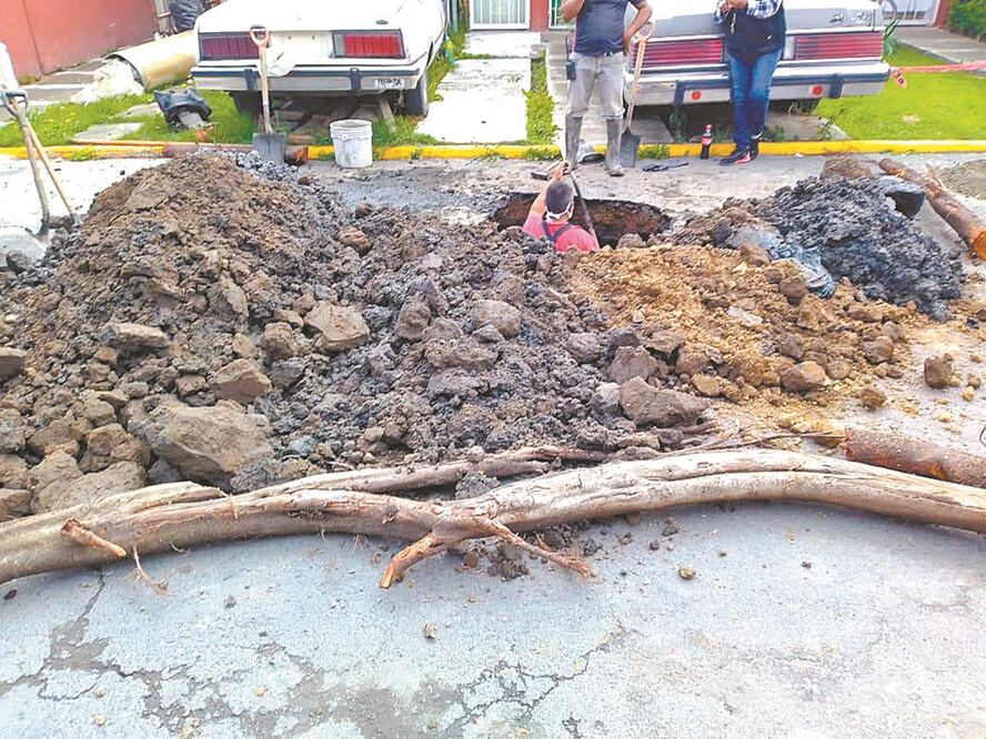 Cuadrillas de trabajadores acordonaron las zonas y realizaron labores de limpieza y reparación. Foto: ESPECIAL