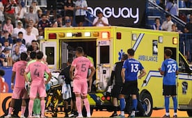 Germán Berterame sufre fuerte choque de cabezas y genera tensión en el Inter Miami al salir en ambulancia