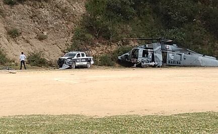 Helicóptero de la Marina que cayó en Veracruz participaba en operativo: Fiscalía