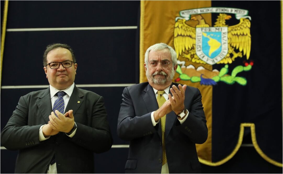Leonardo Lomelí Vanegas, Secretario general de la UNAM y Enrique Graue rector de la UNAM (Foto: Germán Espinosa / ELUNIVERSAL)