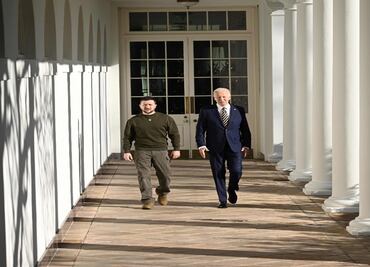 Zelensky llega a la Casa Blanca para reunirse con Biden