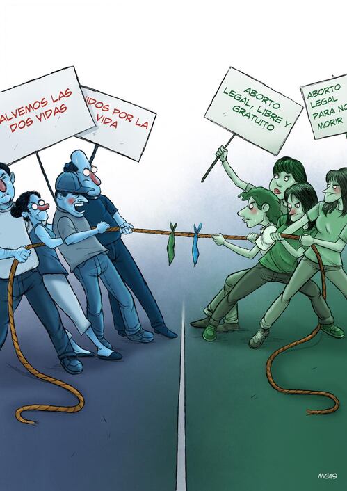 Lucha en dos colores