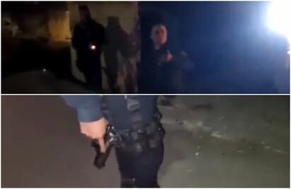 Policías de Irapuato cortan cartucho y apuntan sus armas contra dos periodistas