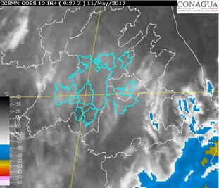 Se prevén lluvias acompañadas de granizo en el Valle de Méxco