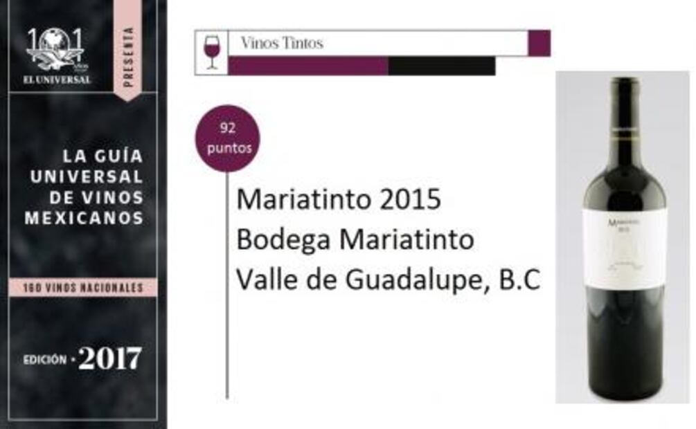 Guía Universal de Vinos: Mariatinto 2015