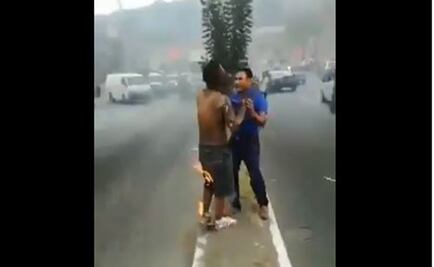 Queman vivos a dos presuntos delincuentes en Guatemala; lo captan en video