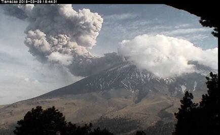 Popocatépetl volcano spews columns of gas, ash