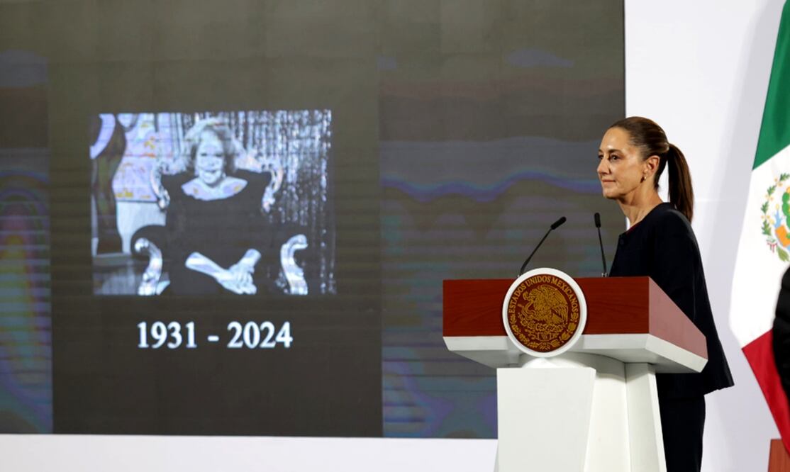 Claudia Sheinbaum realiza homenaje a Silvia Pinal, la última diva del cine mexicano, tras su fellecimiento el 28 de noviembre. Foto: Carlos Mejía / EL UNIVERSAL