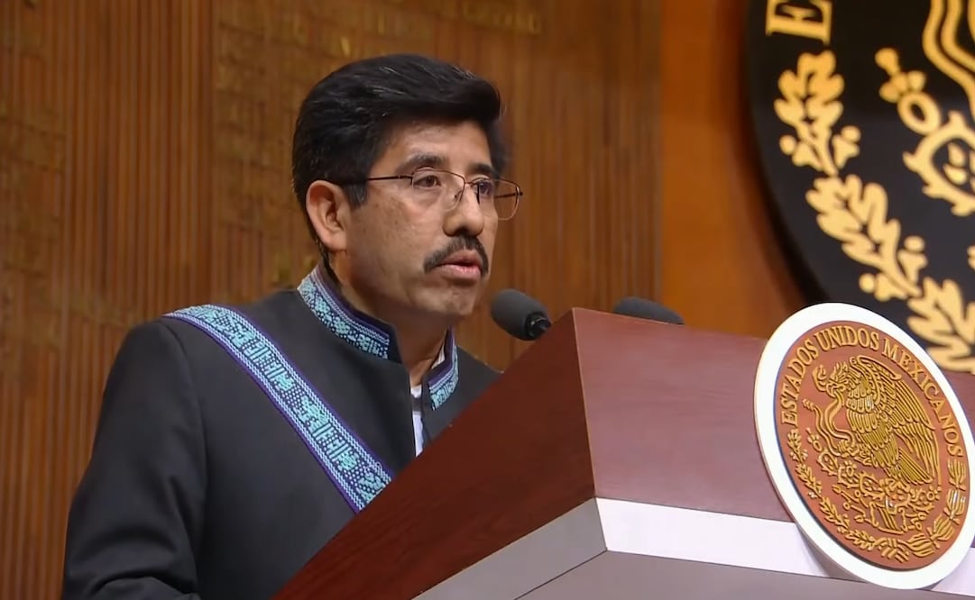 El presidente de la Suprema Corte de Justicia de la Nación (SCJN), Hugo Aguilar Ortiz. Foto: Captura de pantalla