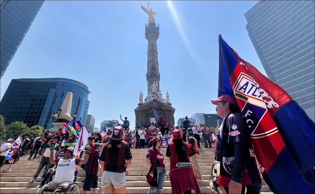 Atlante pinta de azulgrana a la CDMX y Félix Fernández celebra su regreso a la Primera División / FOTO: María Fernanda Dávalos - EL UNIVERSAL