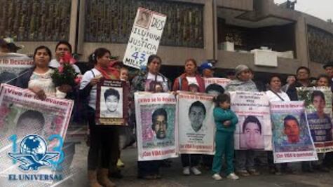 Padres de los 43 marcharon hacia la Basílica de Guadalupe