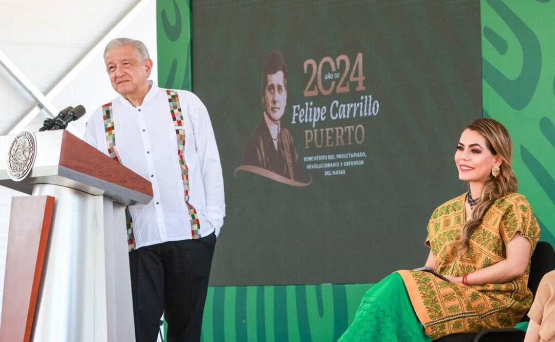Gobernadora de Guerrero, Evelyn Salgado y el Presidente Andrés Manuel López Obrador. Foto: Especial