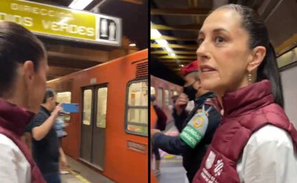 ¿Y el cubrebocas? Sheinbaum viaja en Metro para llegar al gabinete de seguridad