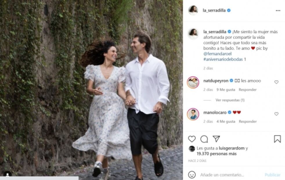 Lo tenía bien guardadito... ¡Ana Serradilla celebra su primer aniversario de casada!