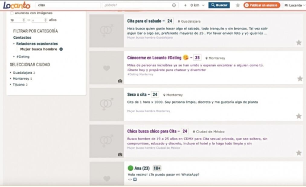 Por pandemia, las "goteras" se mudan a páginas de citas