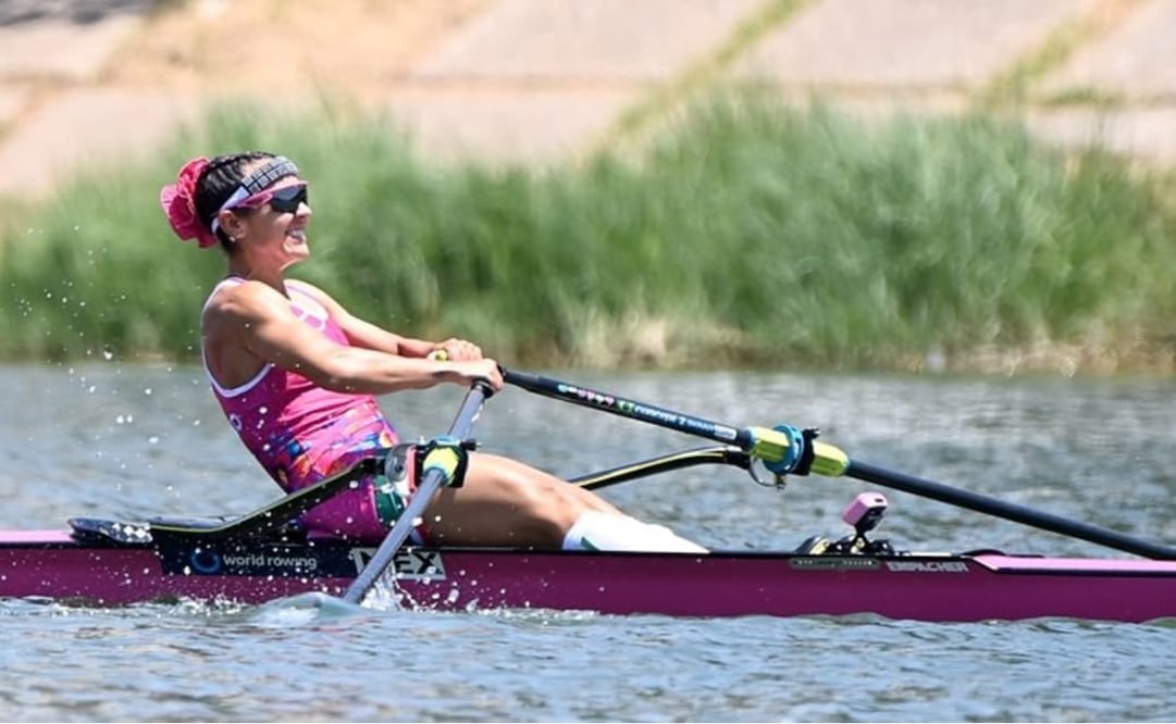 Kenia Lechuga en la Copa del Mundo de Remo de Sevilla, España - Foto: @COM_Mexico en X