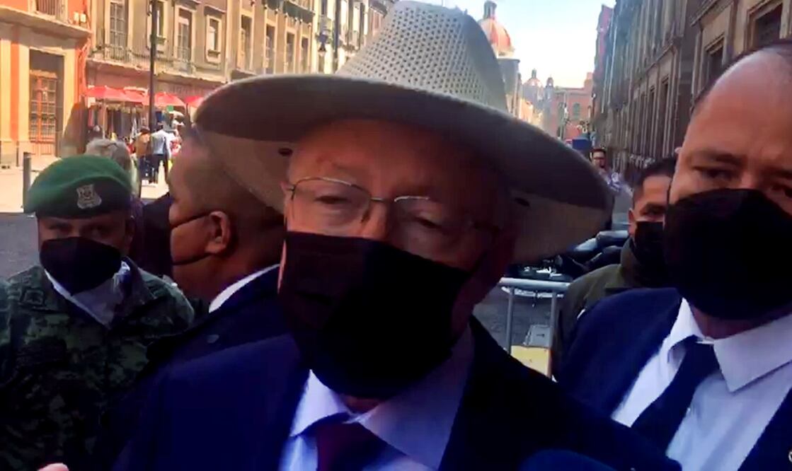 El embajador estadounidense señaló que también se reunió con el secretario de Hacienda y Crédito Público, Rogelio Ramírez de la O. Foto: tomada de video