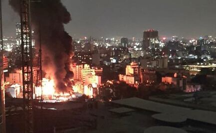 Así se vio en redes el incendio en la subestación de la CFE en Benito Juárez