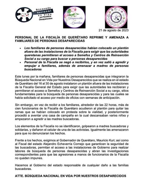 Acusan a la Fiscalía de agredir a buscadoras. Foto: Especial