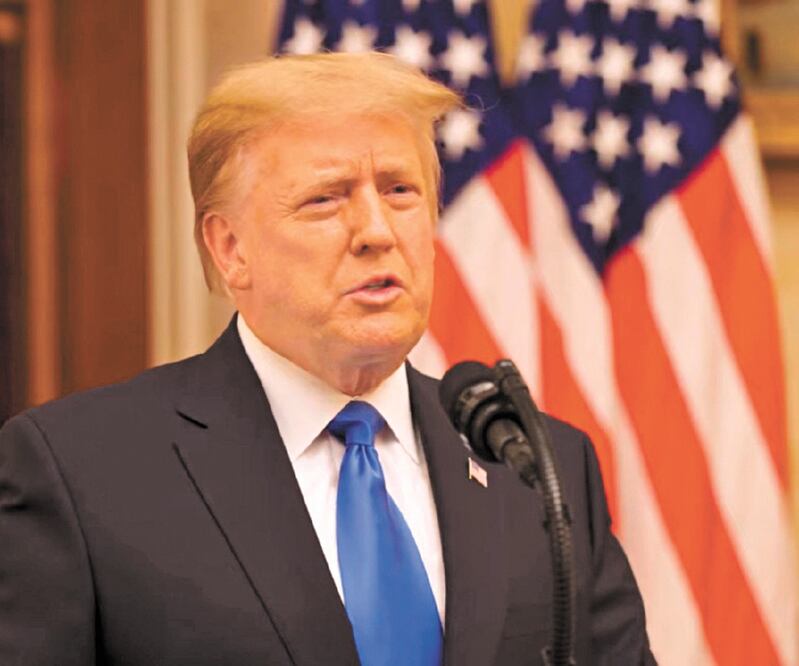 Donald Trump aplicó reducción de impuestos e impulsó el gasto público, lo que le funcionó antes de la llegada del Covid-19. EFE