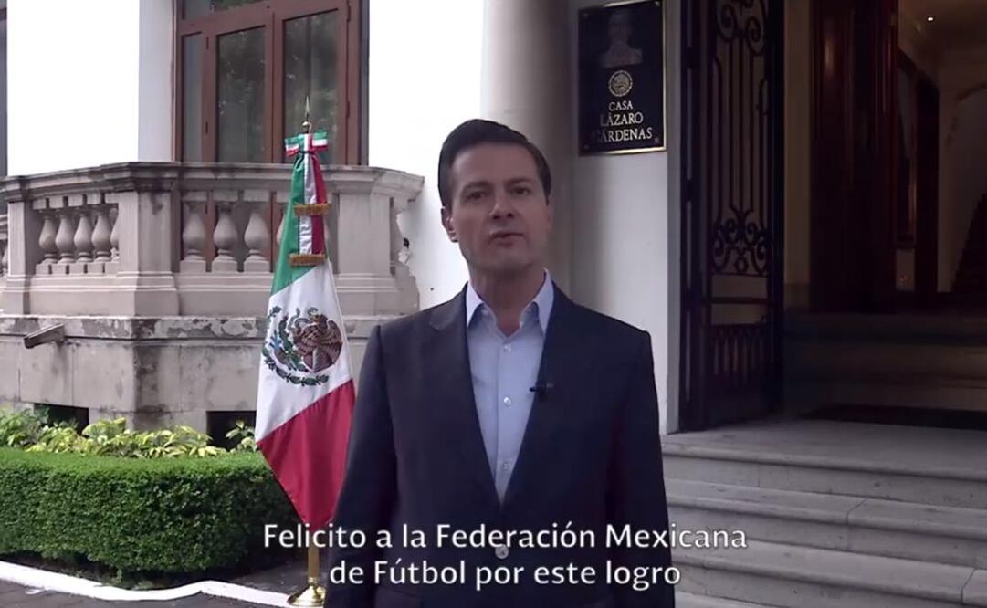 Celebra Peña Nieto "la magnífica noticia" de que México, Canadá y EU albergarán Mundial 2026