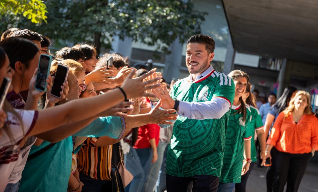 Nuevo León y Adidas inauguran programa que impulsa el talento de 200 niños a través del futbol (08/11/2025). Foto: Especial