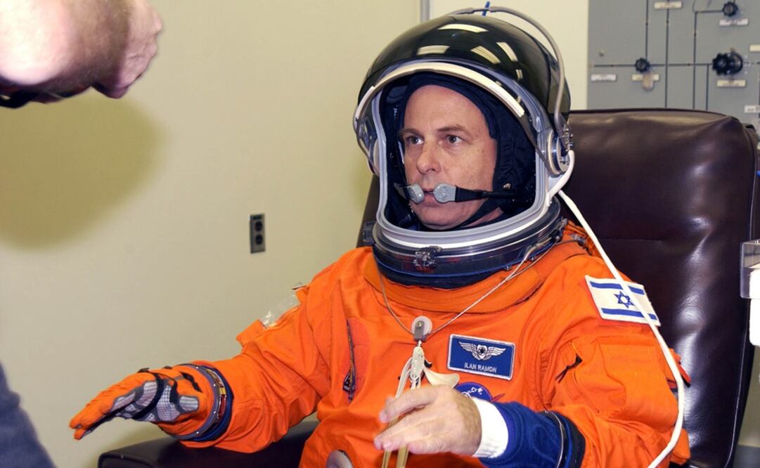 Ilan Ramon en preparación para el lanzamiento. Foto: NASA/ Kim Shiflett, archivo 