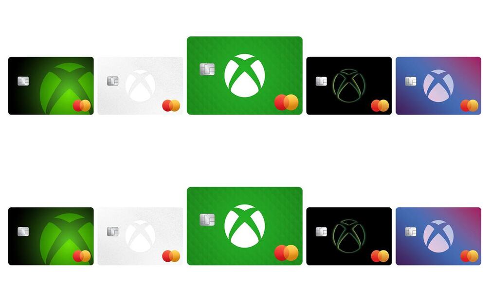 Estos son los 5 diseños que ofrece Xbox para que los jugadores personalicen su Mastercard. Foto: Xbox