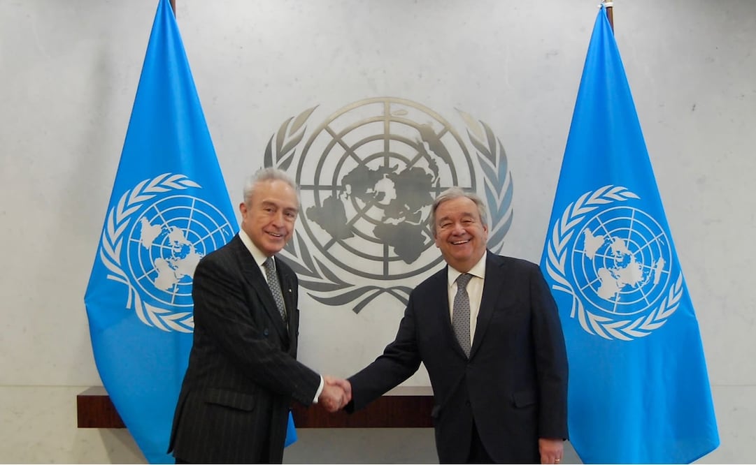 Héctor Vaconcelos presenta cartas credenciales como embajador de México la ONU