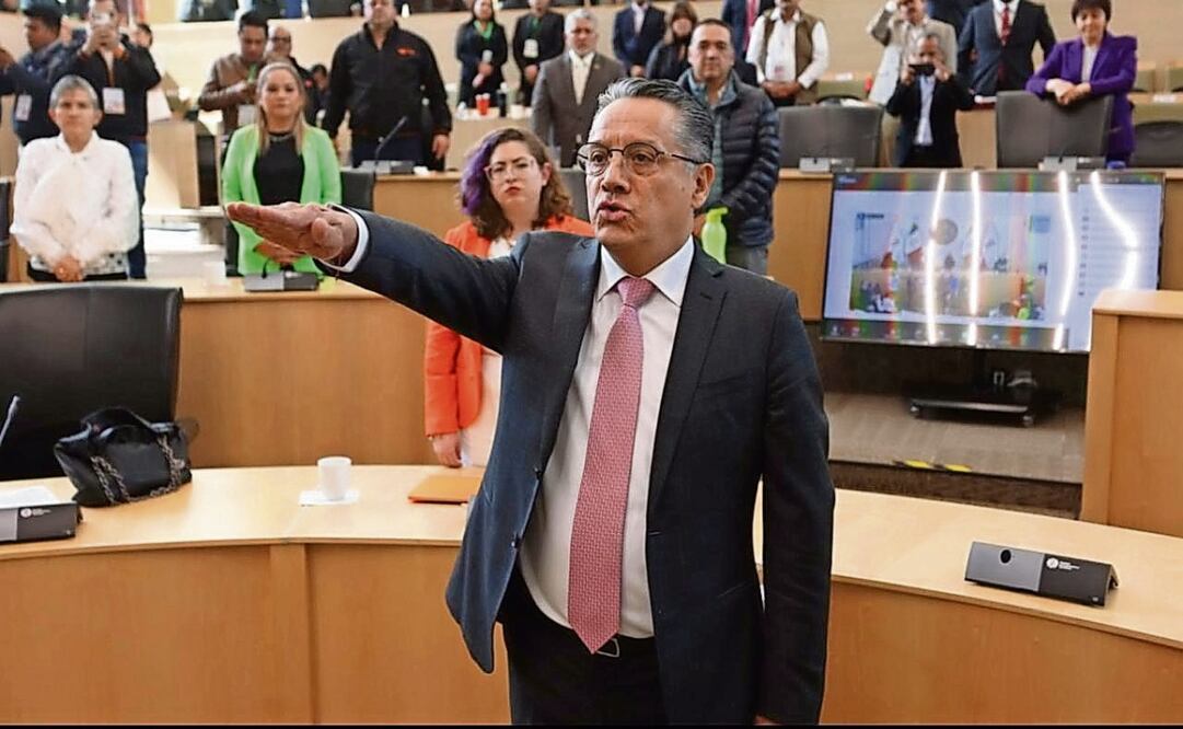 Gerardo Vázquez rindió protesta este lunes como fiscal general del estado de Guanajuato. (04/02/2025) Foto: Especial