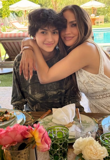 Jennifer Lopez con su hija Emme Maribel.