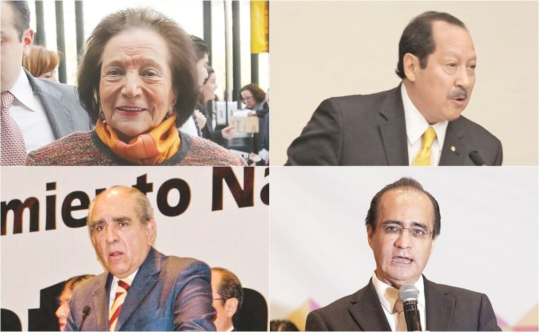 En la foto> Ifigenia Martínez y Hernández, Leonel Godoy Rangel, Pablo Gómez Álvarez y René Bejarano Martínez (ESPECIAL)