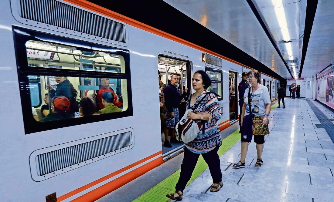 Actualmente, 10 trenes recorren el tramo rehabilitado de Pantitlán a Isabel la Católica. Las unidades recibieron mantenimiento y actualización. Foto: Archivo El Universal