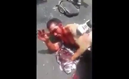 Golpean a sujeto por violentar a mujer en el Metro