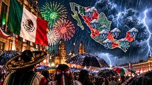 Clima 15 de septiembre: lluvias muy fuertes en 8 estados y chubascos en CDMX