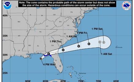 Tormenta “Mindy” se debilita a depresión tropical: prevén fuertes lluvias en Florida