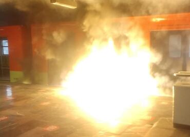 Registran flamazo en vagón del Metro Indios Verdes