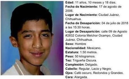 Siguen en la búsqueda de "Tomatito", desaparecido en Ciudad Juárez