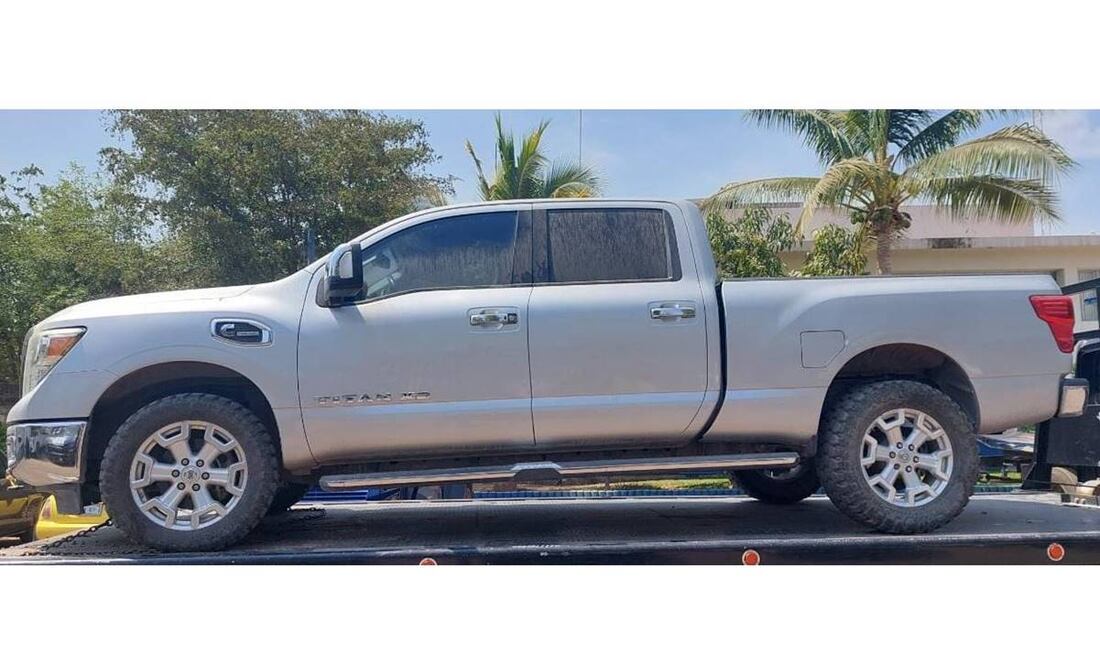 Camioneta robada en EU. Foto: Especial